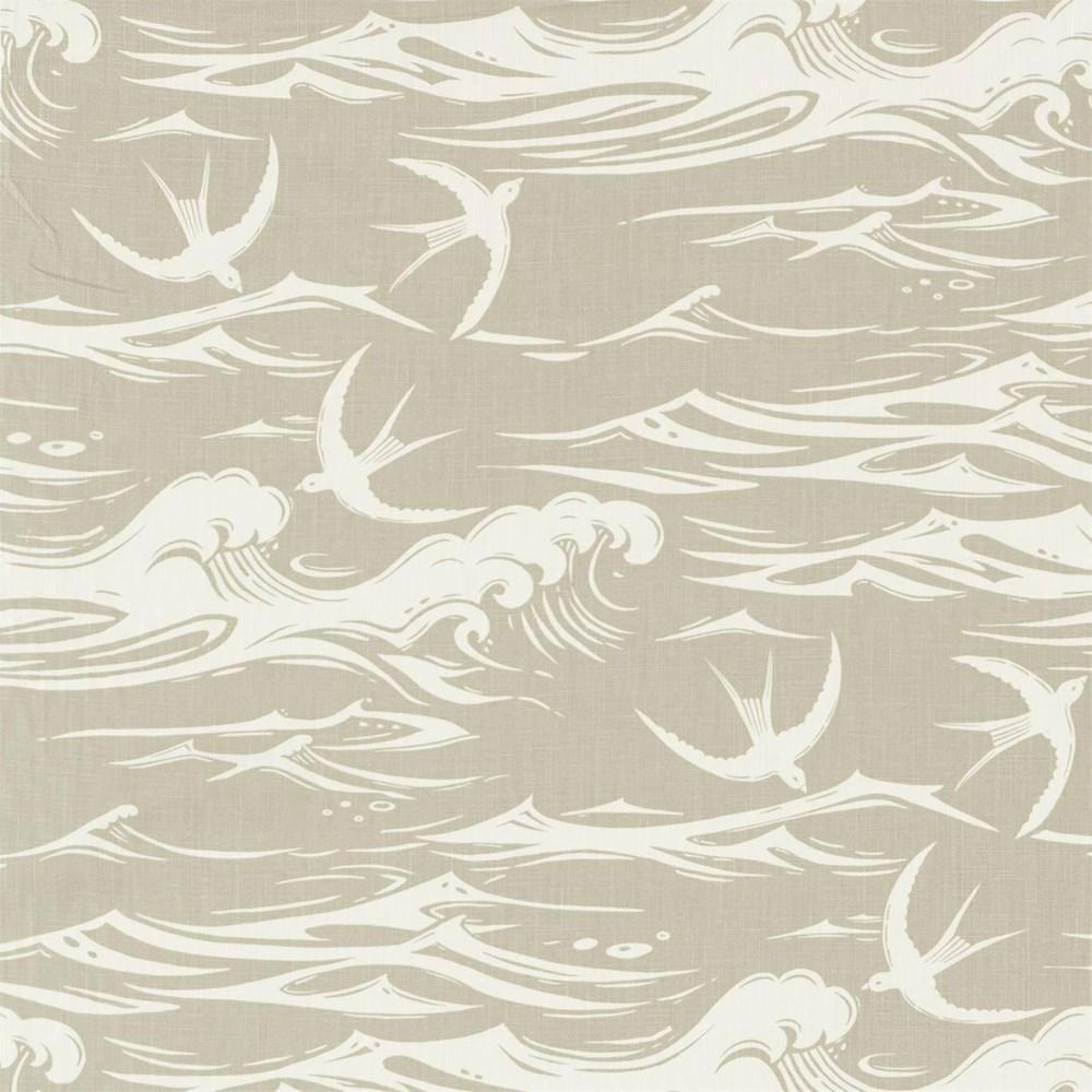 Linen - Swallows At Sea By Sanderson || Material World