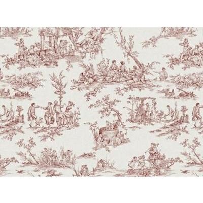 Red - Toile By Slender Morris || Material World