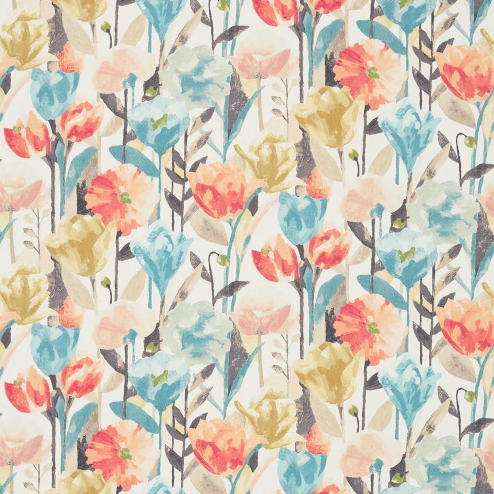 Coral/Maize/Cornflower - Verdaccio By Harlequin || Material World