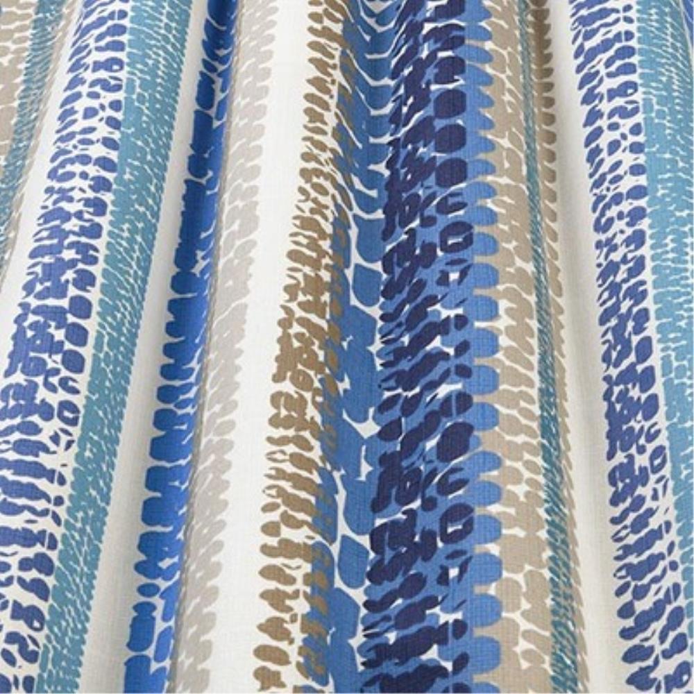 Ocean - Zari Stripe By Slender Morris || Material World